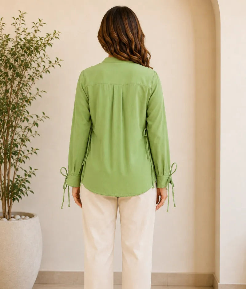 Label Green Linen Shirt