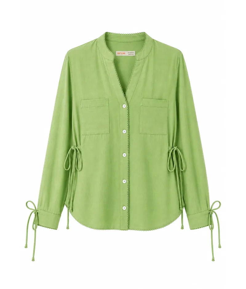 Label Green Linen Shirt