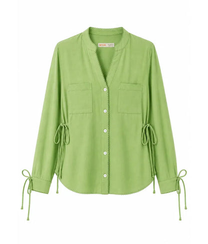 Label Green Linen Shirt