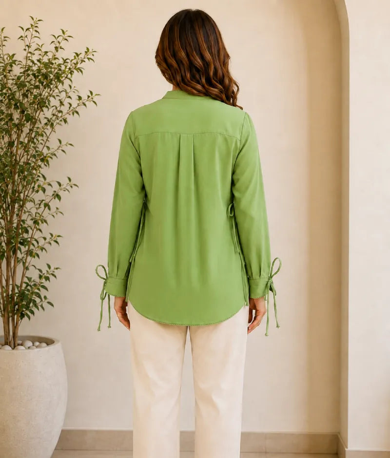Label Green Linen Shirt