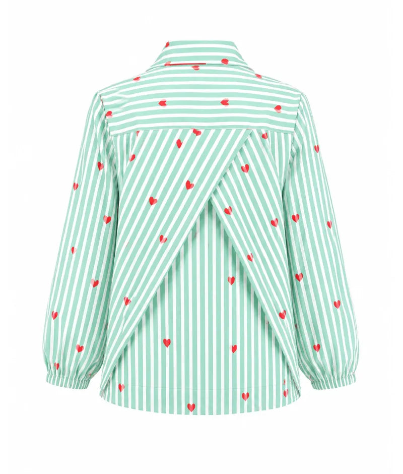 Label Green Printed Shirt