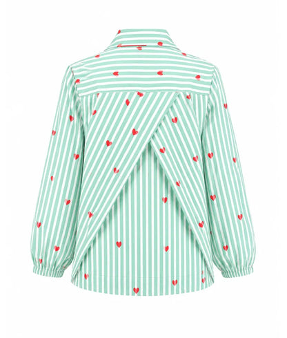 Label Green Printed Shirt
