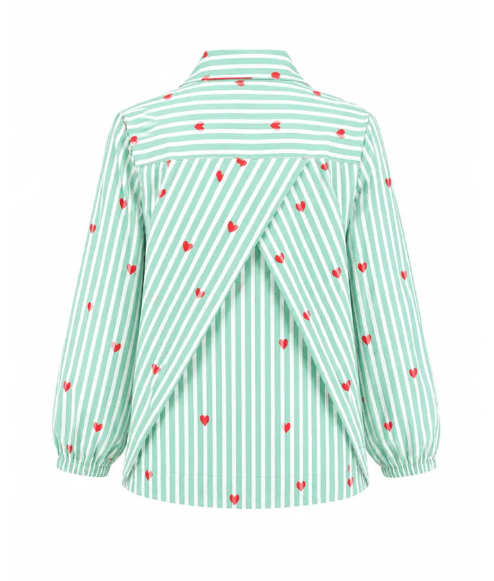 Label Green Printed Shirt