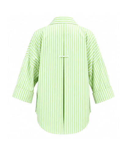 Green Stripe Printed Shirt - Label Green Stripe Printed Shirt