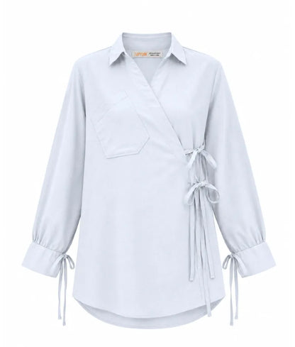 Label Light Blue Linen Shirt