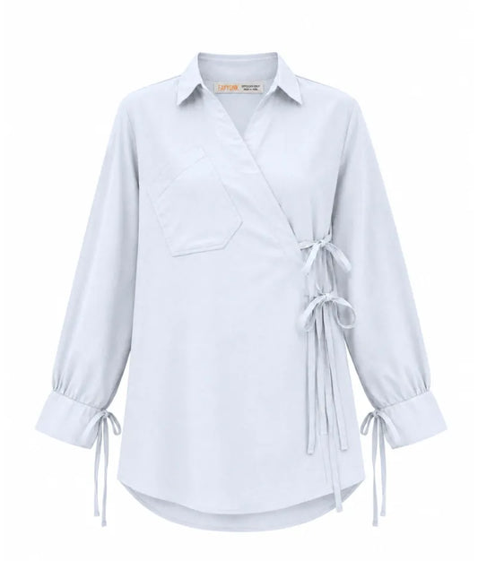 Label Light Blue Linen Shirt