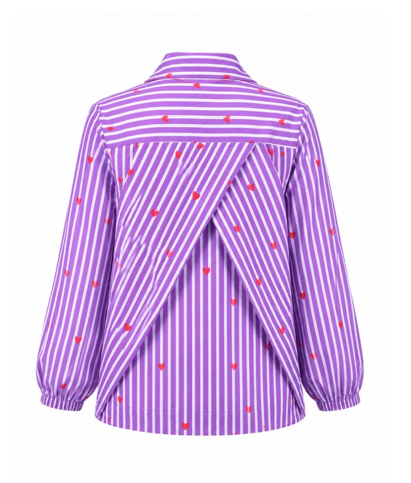 Label Lilac Printed Shirt