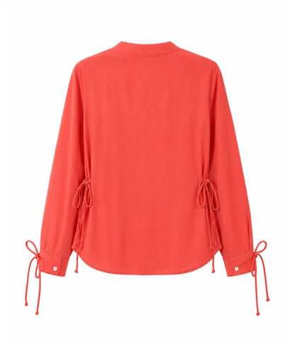 Label Orange Linen Shirt