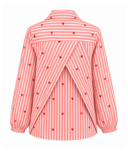 Label Peach Printed Shirt