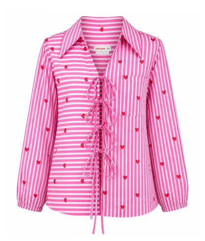 Label Pink Printed Shirt