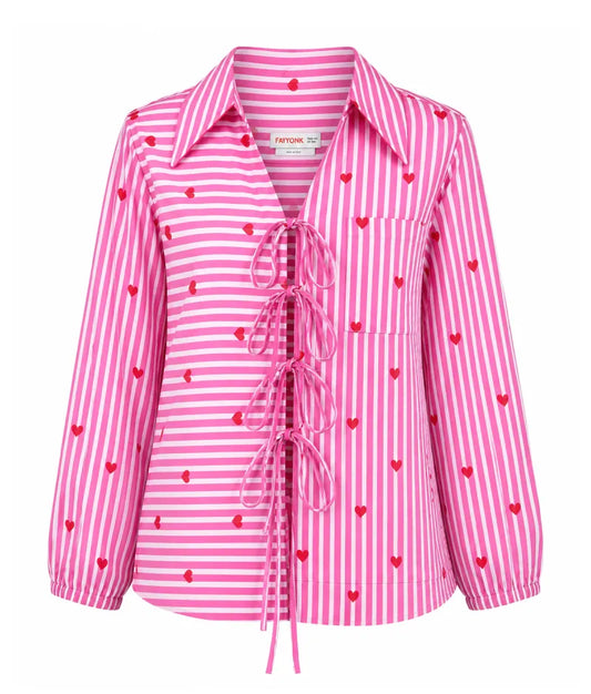 Label Pink Printed Shirt