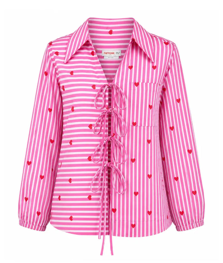 Label Pink Printed Shirt