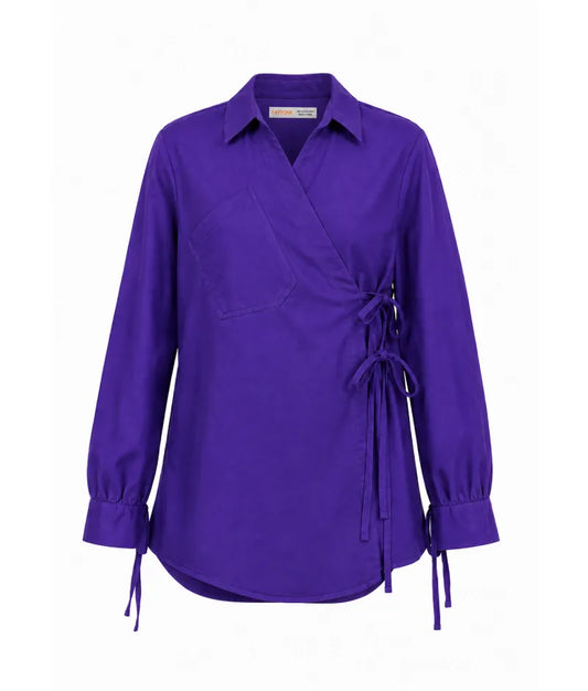 Label Royal Blue Linen Shirt