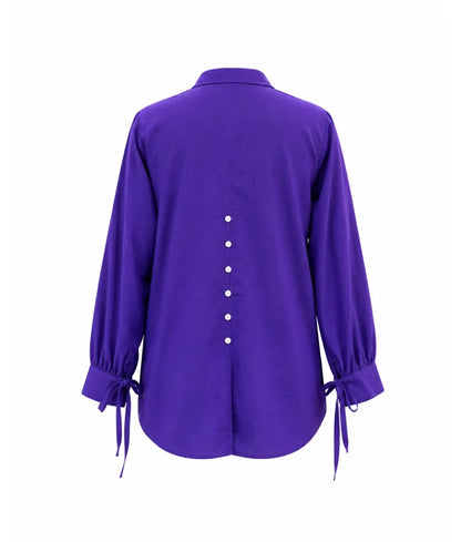 Label Royal Blue Linen Shirt