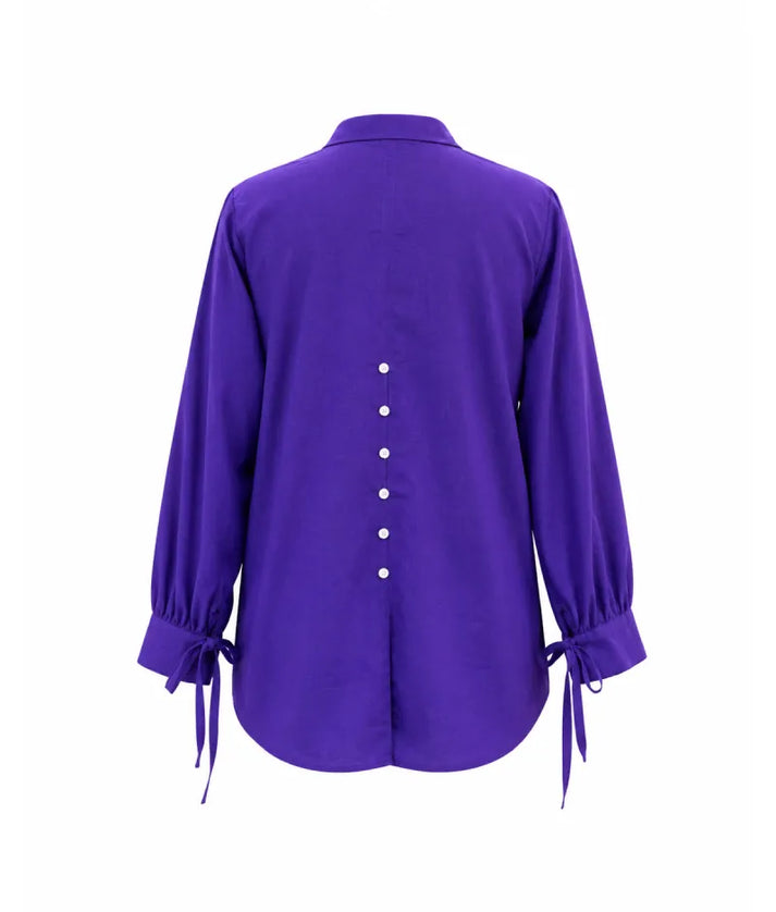 Label Royal Blue Linen Shirt