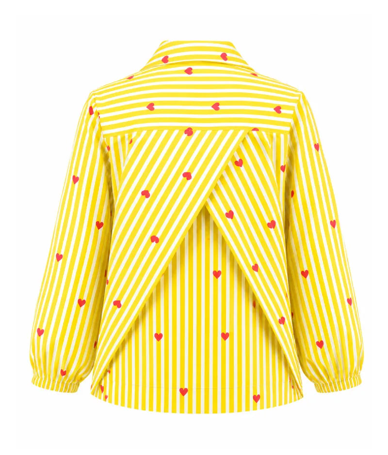 Label Yellow Printed Shirt