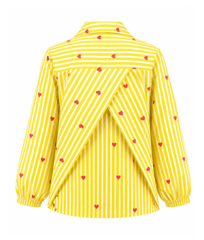 Label Yellow Printed Shirt