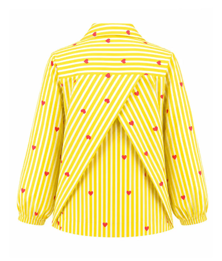Label Yellow Printed Shirt