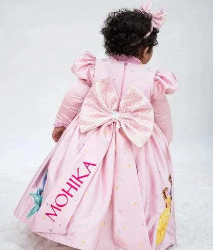 Luxe Baby Pink Satin Gown