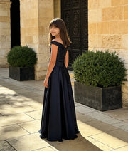 Luxe Black Sequence embroidery Gown