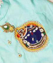 Luxe Blue Achkan with Dhoti Set