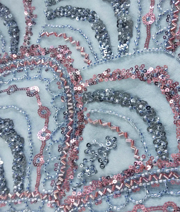 Luxe Blue Cut Dana Embroidered Lehenga Choli Set