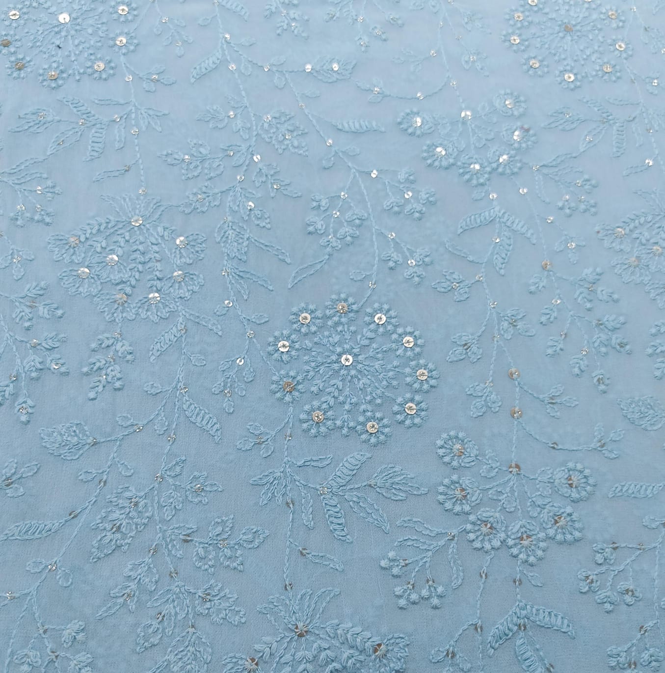 Luxe Blue Embroidered Kurti Lehenga Set