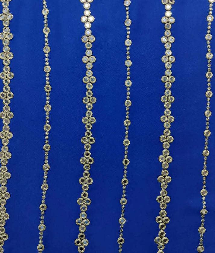 Luxe Blue Embroidered Lehenga Set