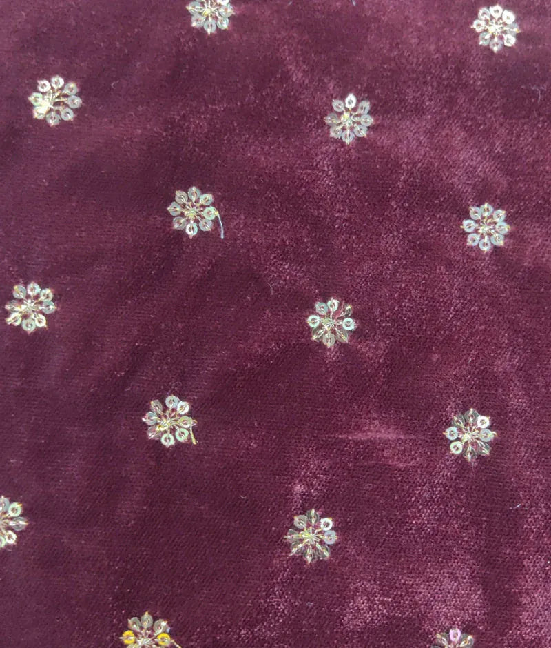 Luxe Burgundy Magic Velvet Kurta Set