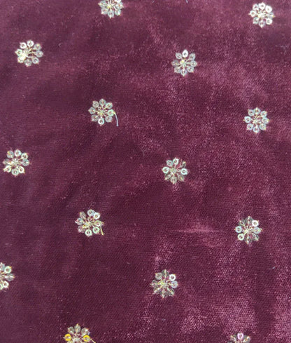 Luxe Burgundy Magic Velvet Kurta Set