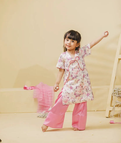 Luxe Floral Printed Kurti with Salwar