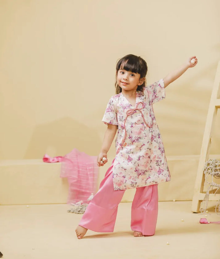 Luxe Floral Printed Kurti with Salwar