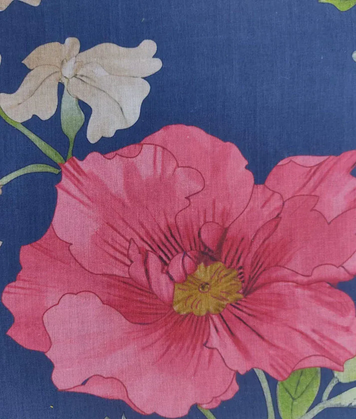 Luxe Green Crop Top with Printed Skirt