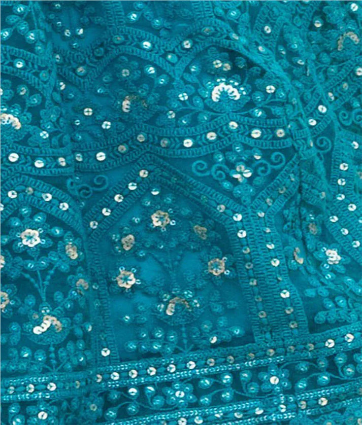 Luxe Green Thread Lehenga for Girls