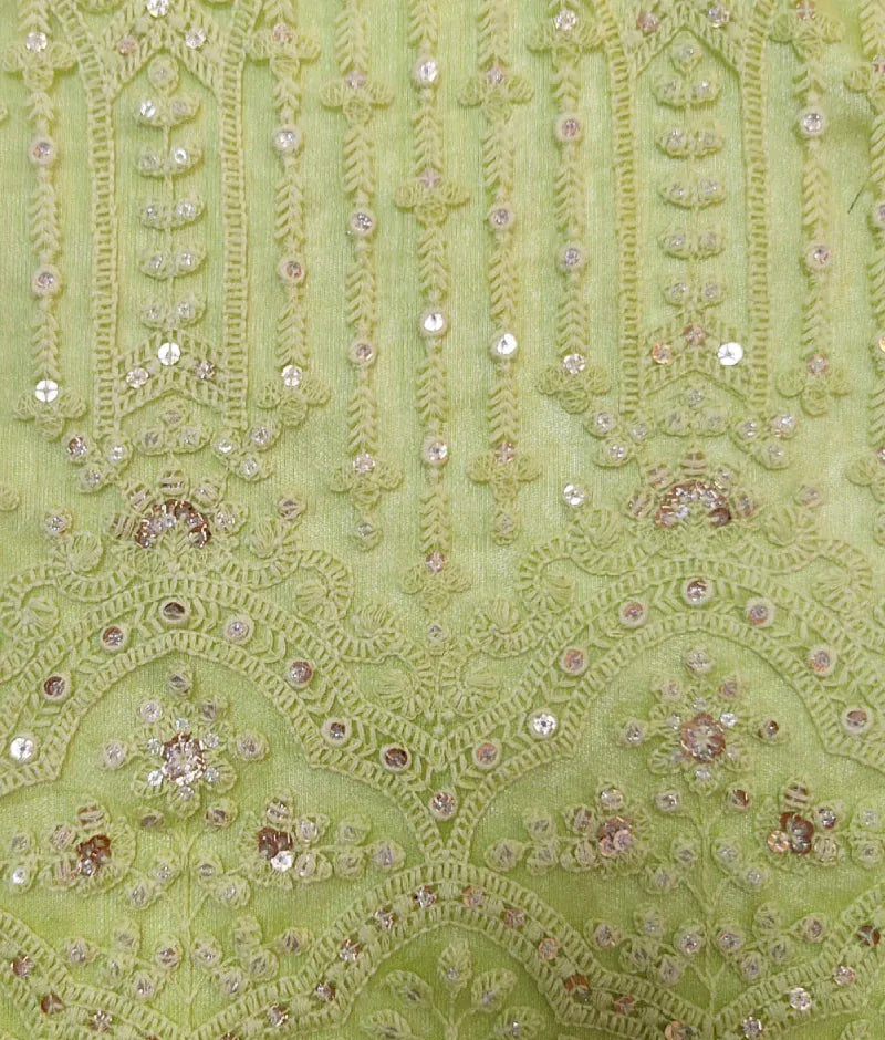 Luxe Green Thread Lehenga for Girls