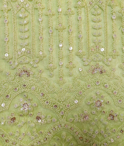 Luxe Green Thread Lehenga for Girls