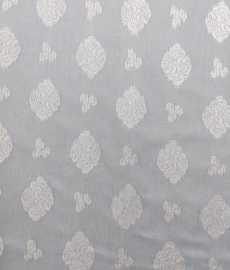 Luxe Grey Kurti with Brocade Salwar