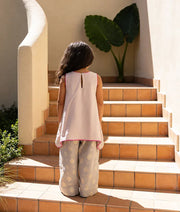 Luxe Grey Kurti with Brocade Salwar