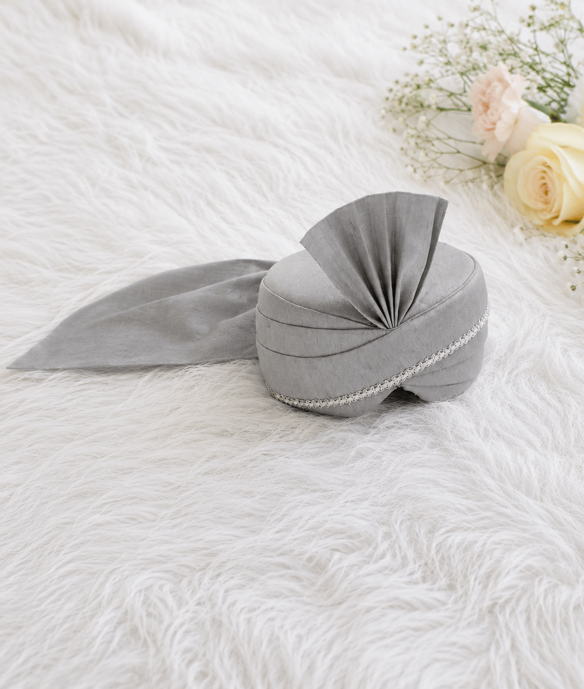 Luxe Grey Safa for Boys