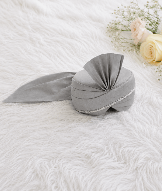 Luxe Grey Safa for Boys