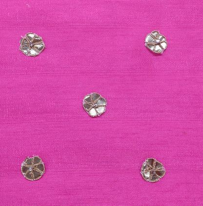 Luxe Hot Pink Silk Embroidery Lehenga with Choli Organza Dupatta for Girls