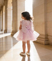 Luxe Lilac Butterfly Bloom Party Frock