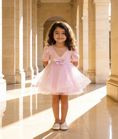 Luxe Lilac Butterfly Bloom Party Frock