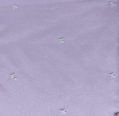 Luxe Lilac Embroidered Organza Kurti with Skirt