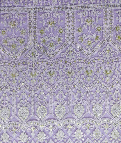 Luxe Lilac Thread Lehenga for Girls