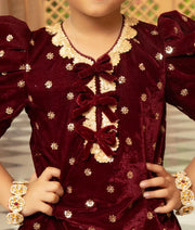 Luxe Maroon Velvet Bloom Set