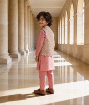 Luxe Mirror Embroidered Jacket with Kurta and Pant