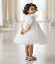 Luxe Off white Embroidered Frock