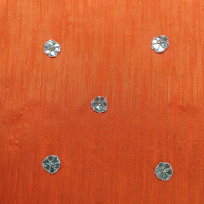 Luxe Orange Embroidered Choli with Lehenga Set