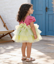 Luxe Organza layered Frock for Girls